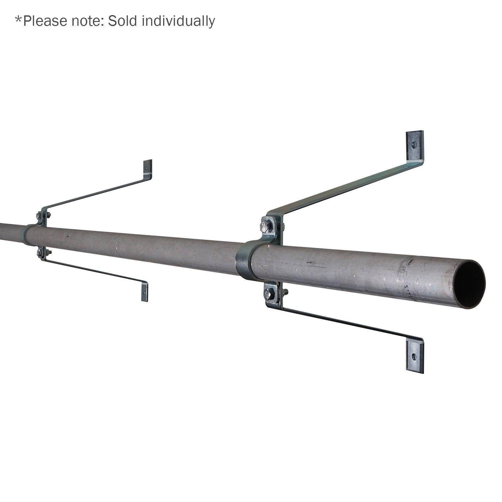 Elumen8 Pipe To Wall Bracket 300mm Zinc - Alternate View 1