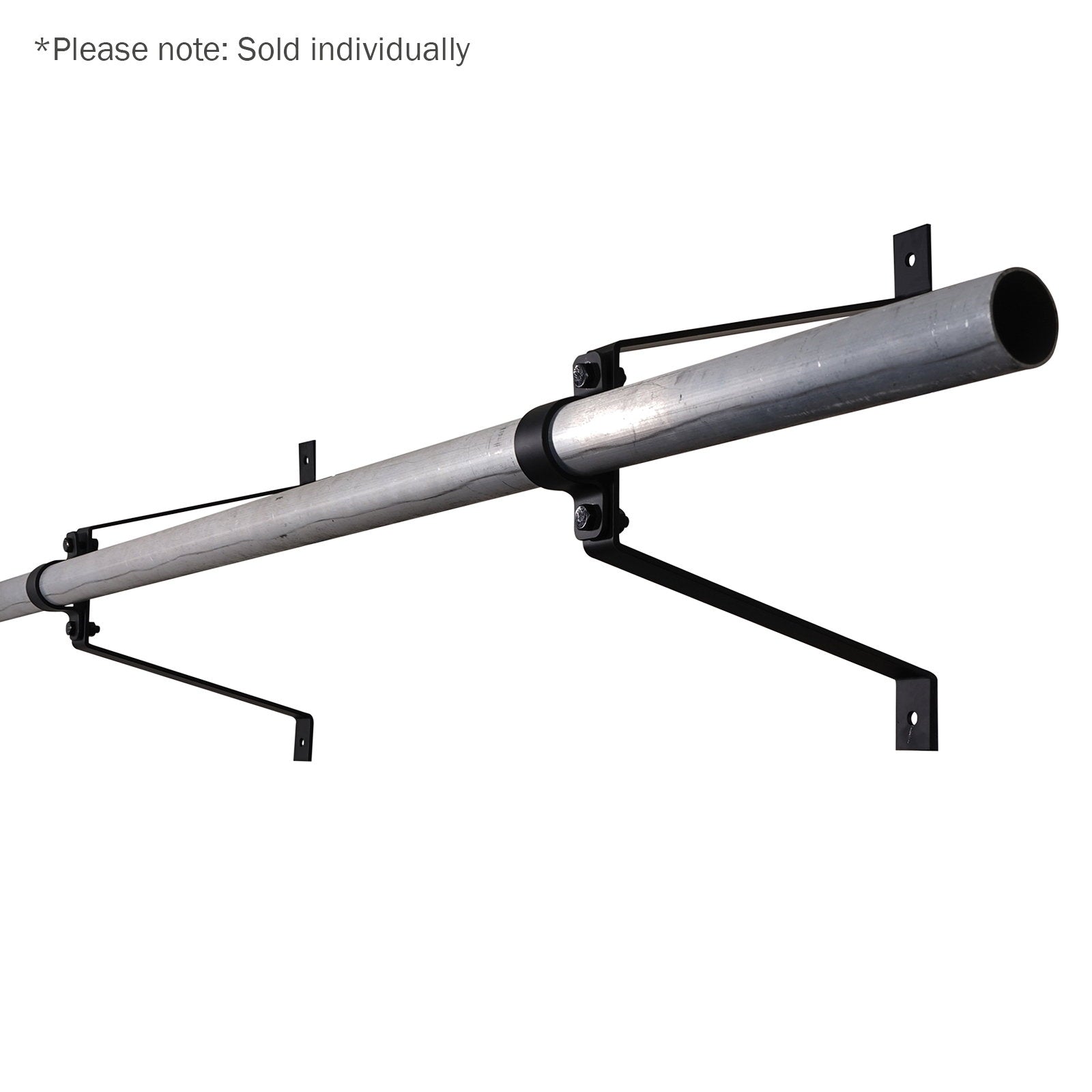 Elumen8 Pipe To Wall Bracket 300mm Black - Alternate View 5