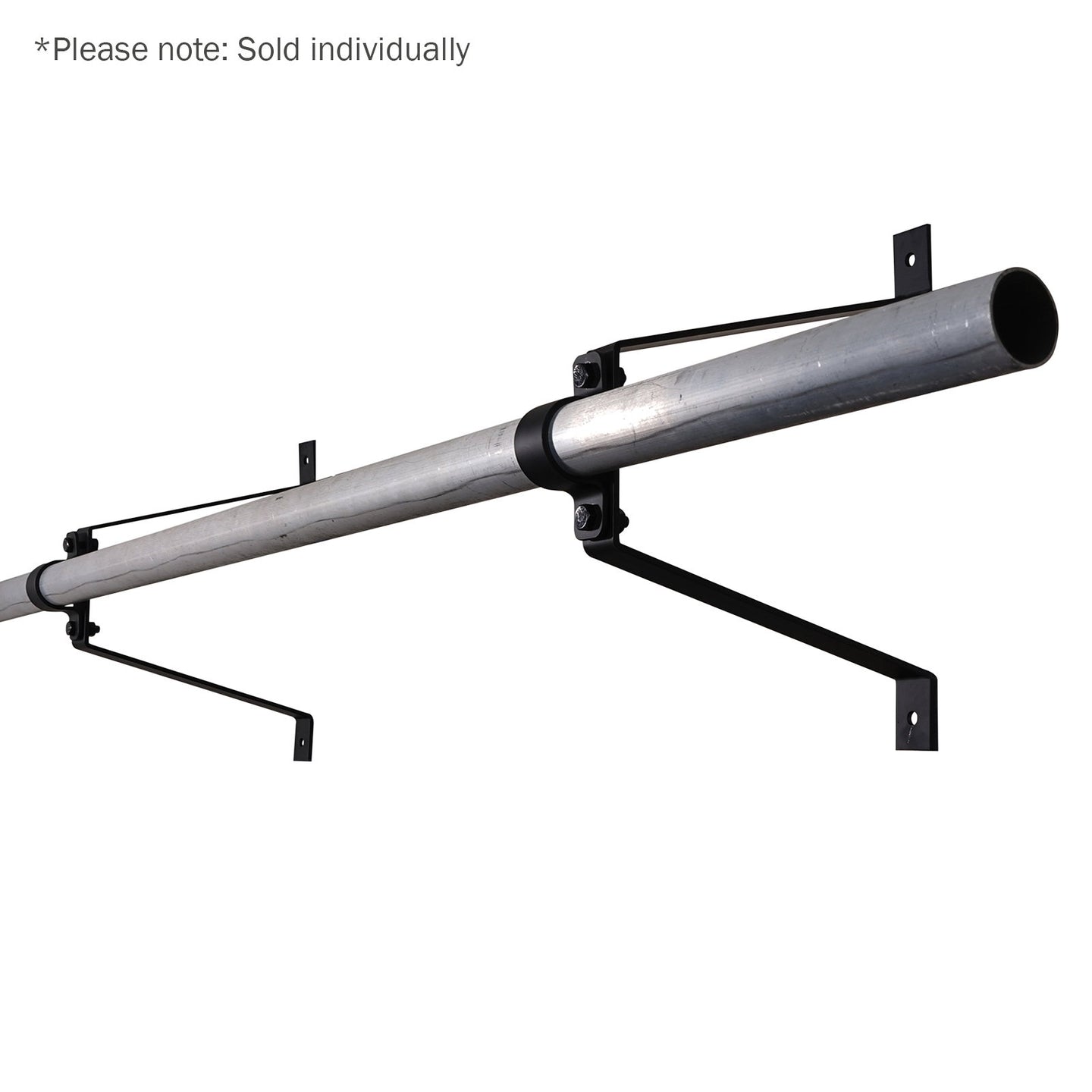 Elumen8 Pipe To Wall Bracket 300mm Black - Alternate View 5