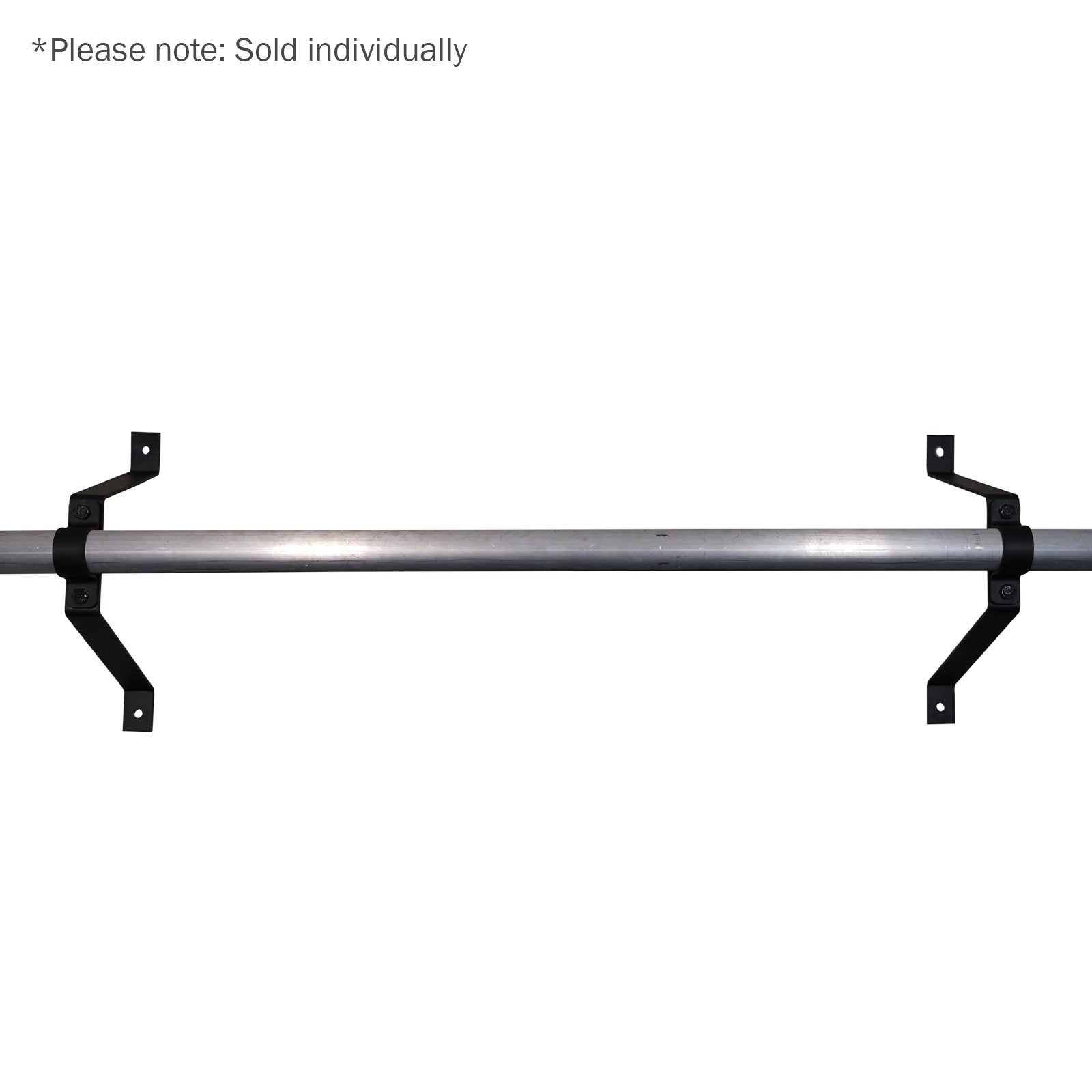 Elumen8 Pipe To Wall Bracket 300mm Black - Main View