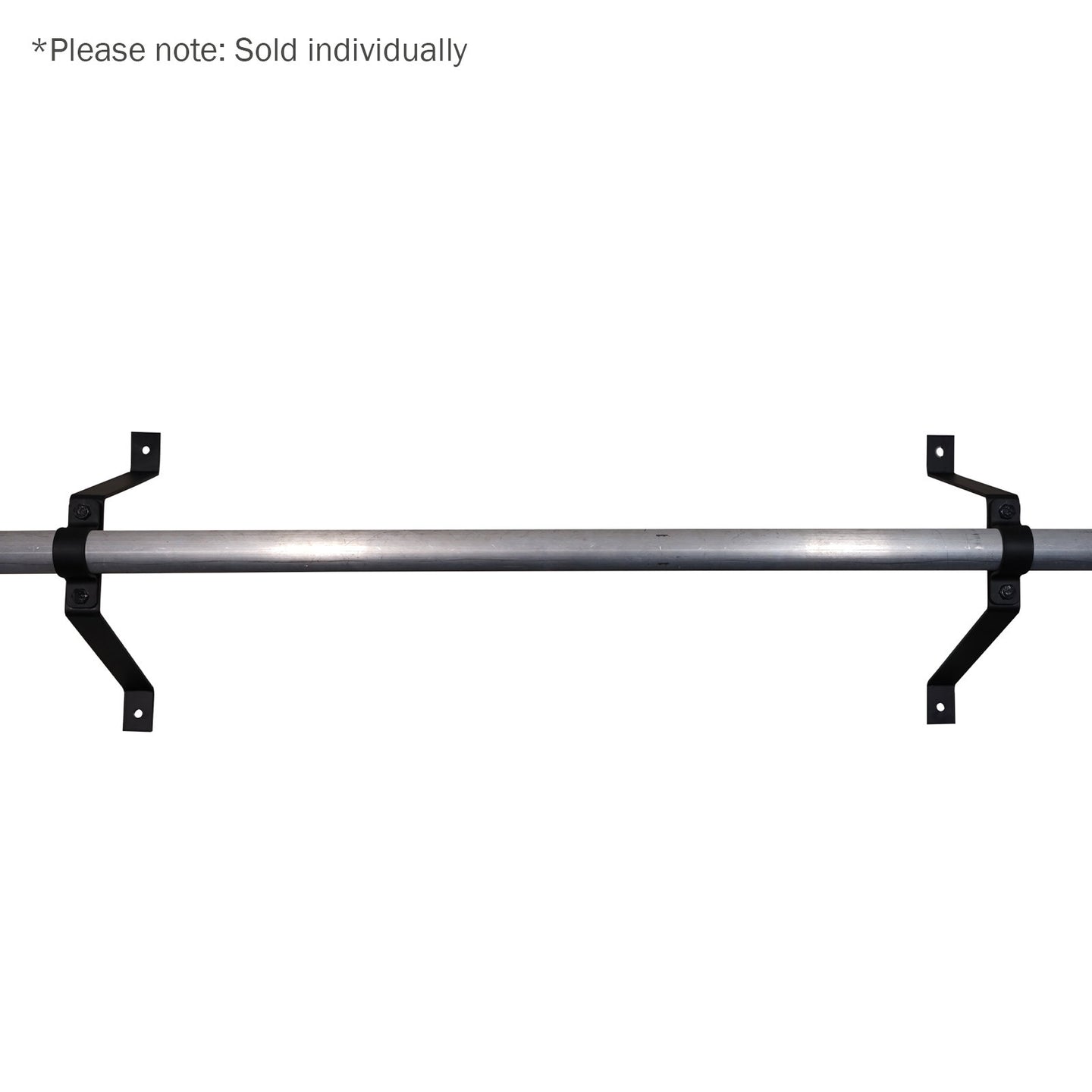 Elumen8 Pipe To Wall Bracket 300mm Black - Main View