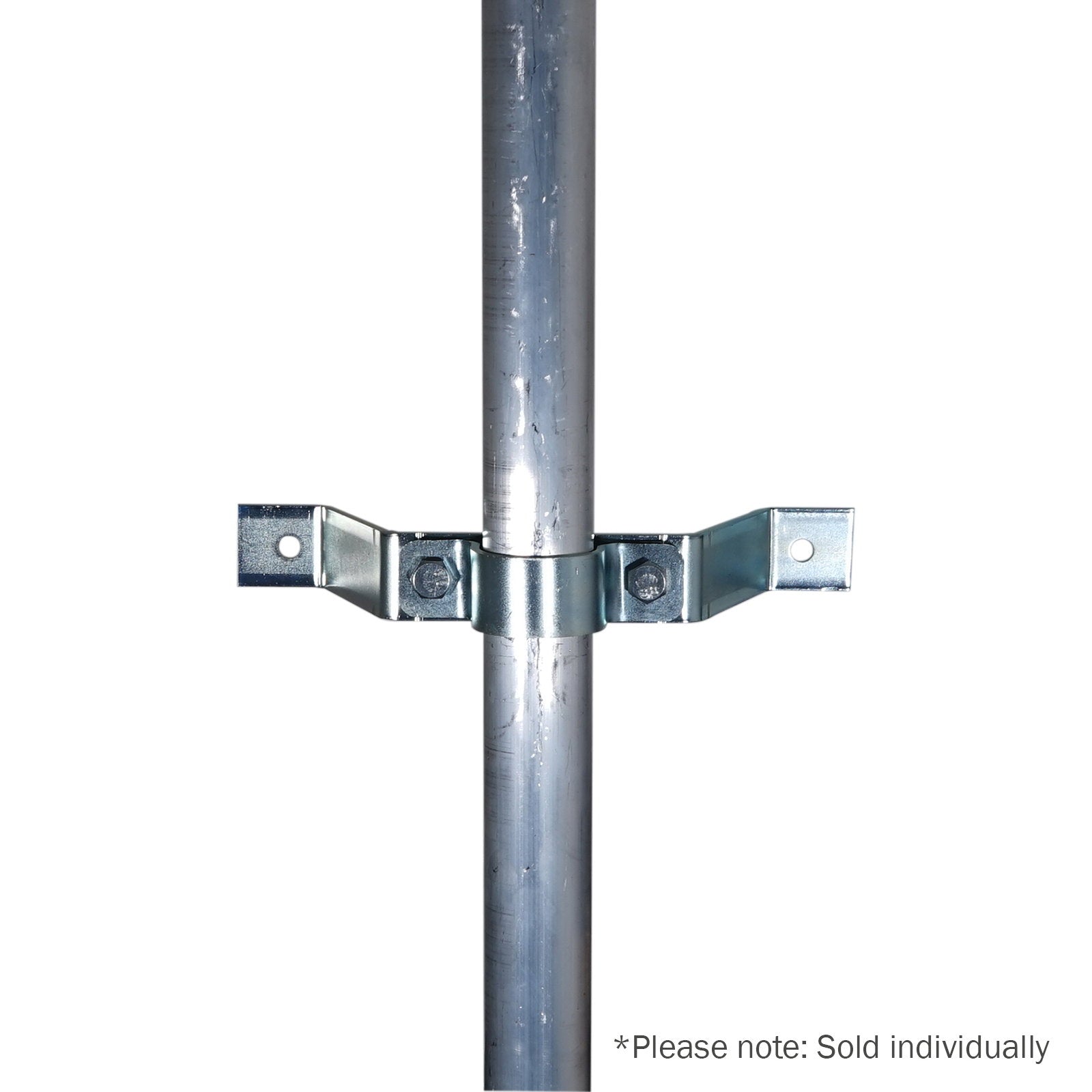 Elumen8 Pipe To Wall Bracket 100mm Zinc - Main View