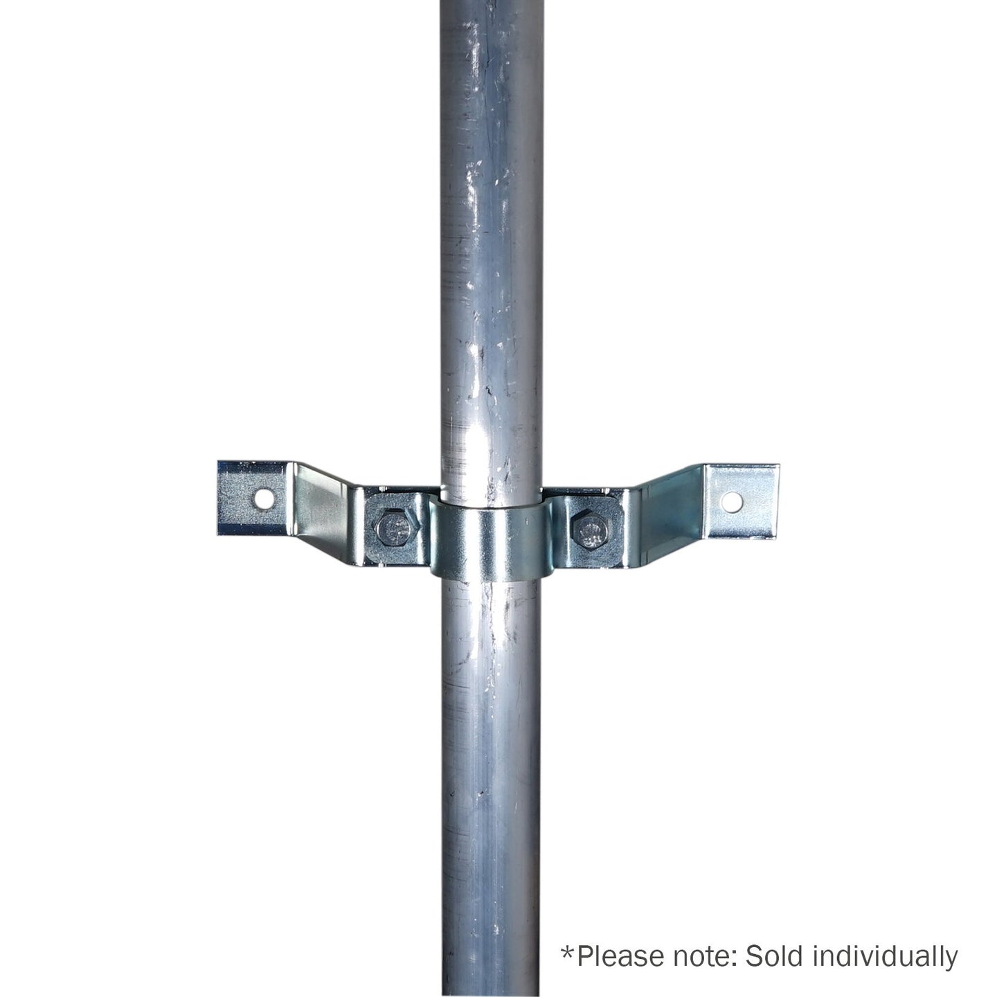 Elumen8 Pipe To Wall Bracket 100mm Zinc - Main View