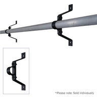 Elumen8 Pipe To Wall Bracket 100mm Black - Alternate View 1