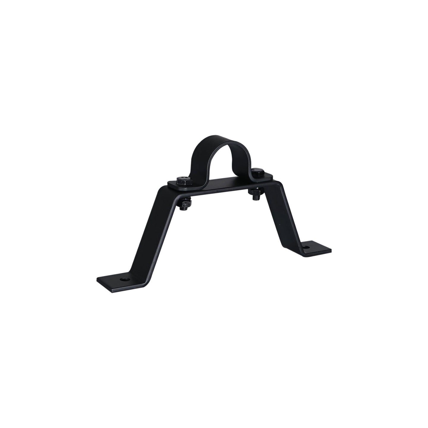 Elumen8 Pipe To Wall Bracket 100mm Black - Back Panel and Connections