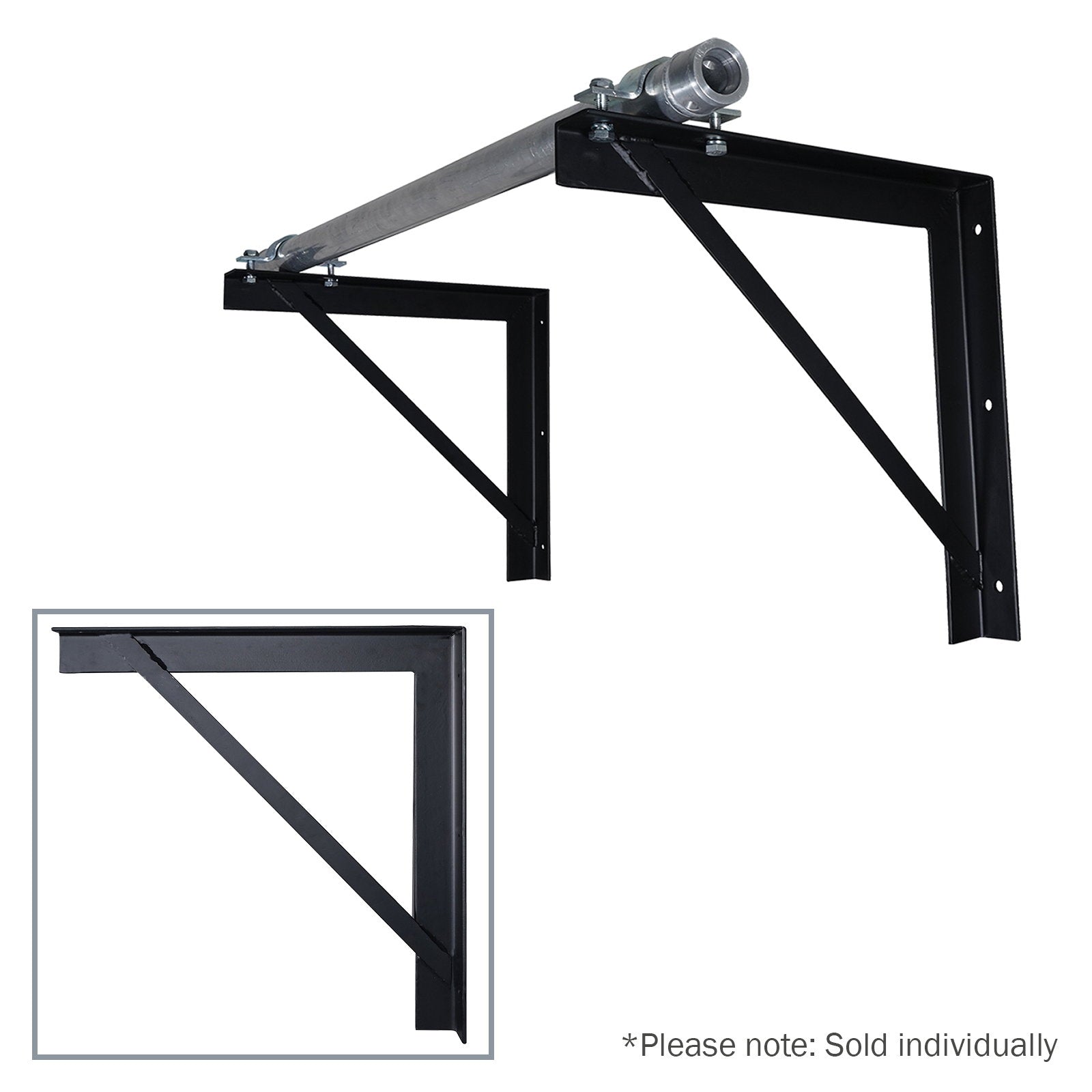 Elumen8 Angle Bracket 450 x 450mm Black - Main View