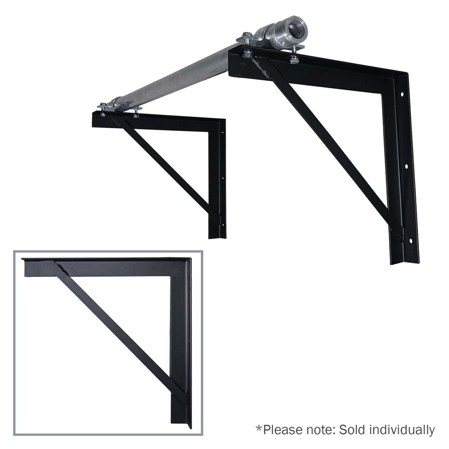 Elumen8 Angle Bracket 450 x 450mm Black - Main View