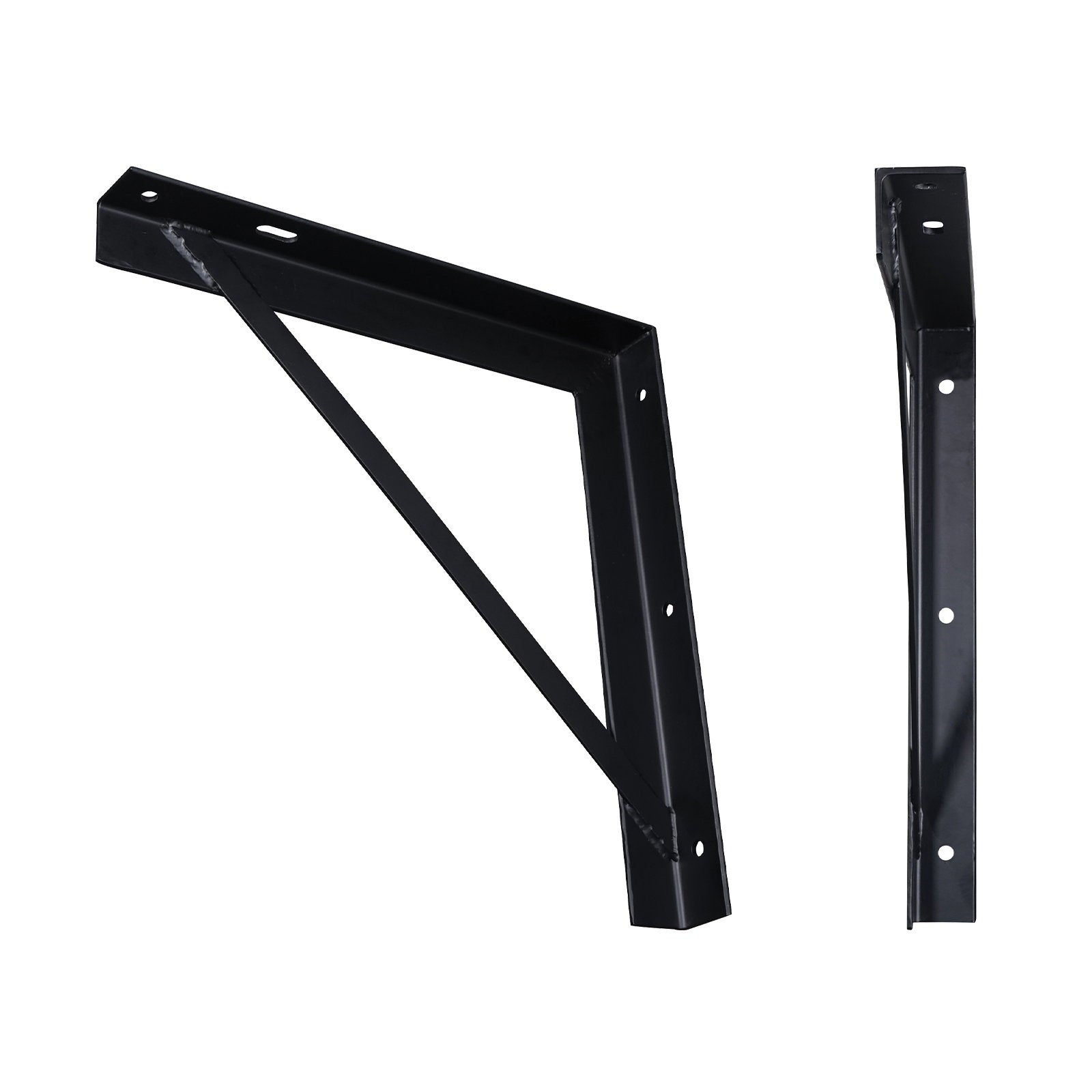 Elumen8 Angle Bracket 450 x 450mm Black - Back Panel and Connections
