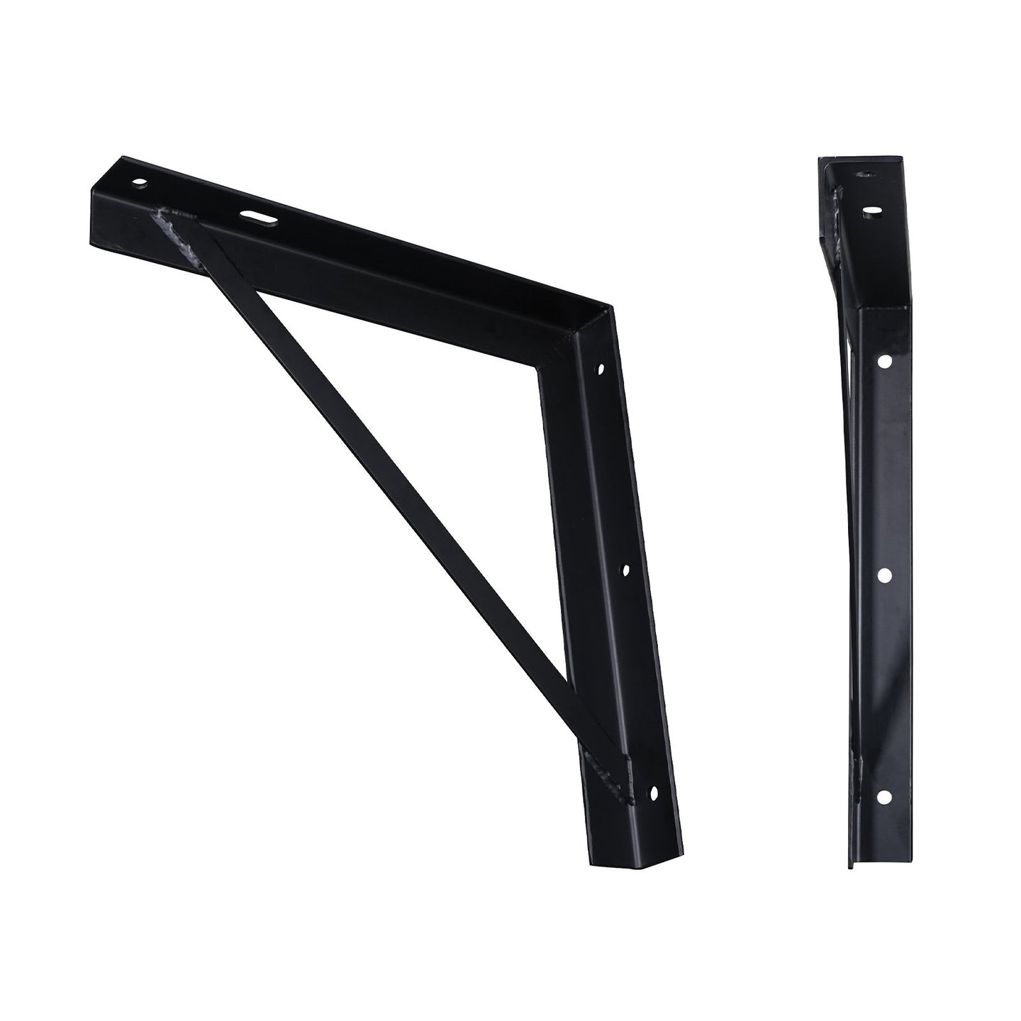 Elumen8 Angle Bracket 450 x 450mm Black - Back Panel and Connections