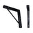 Elumen8 Angle Bracket 450 x 450mm Black - Back Panel and Connections