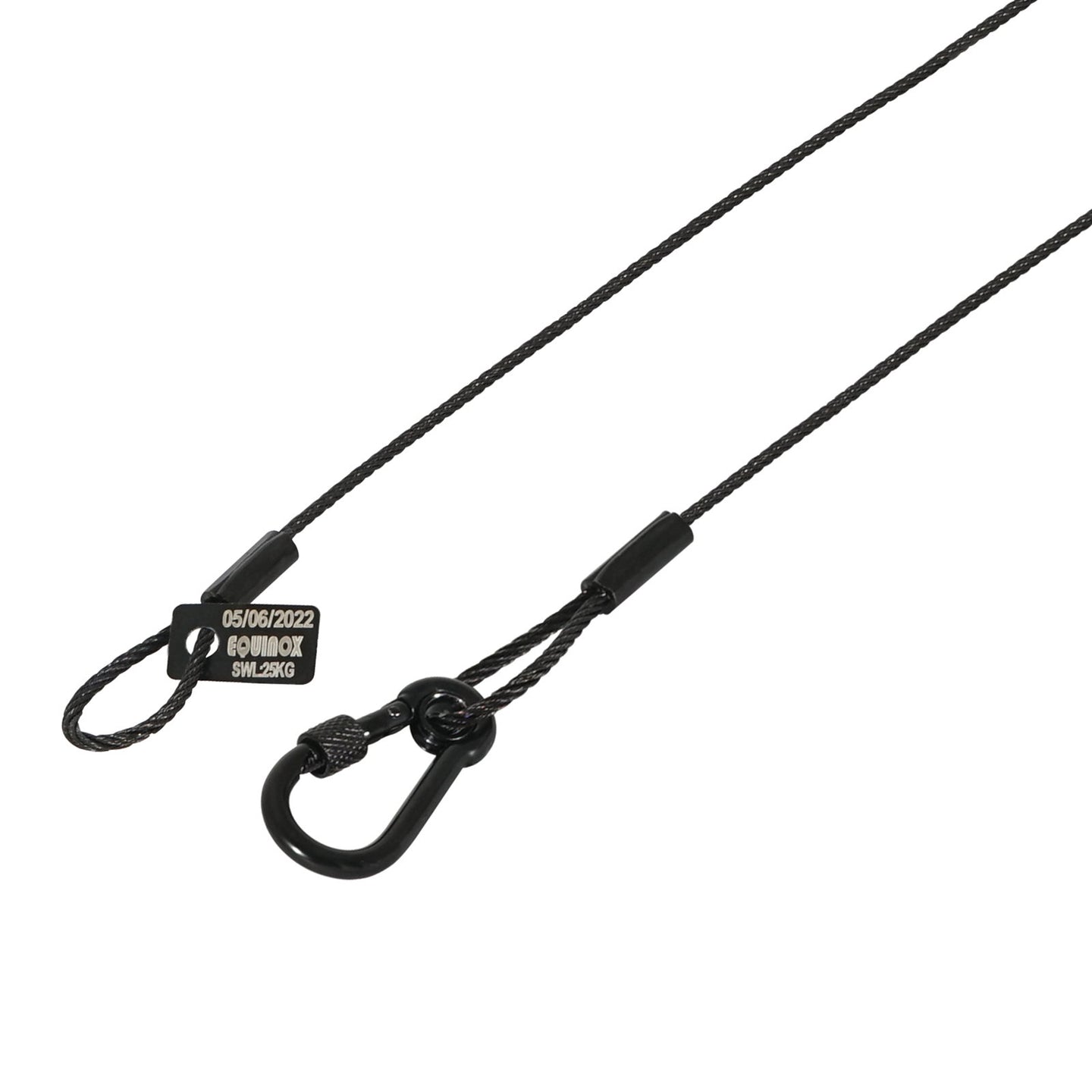 Equinox 35cm Black Stainless Steel Safety Wire 25kg - Alternate View 1