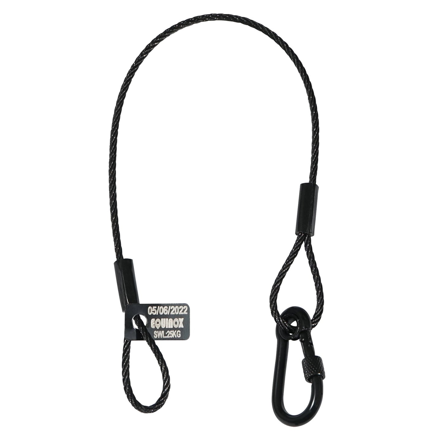 Equinox 35cm Black Stainless Steel Safety Wire 25kg - Main View