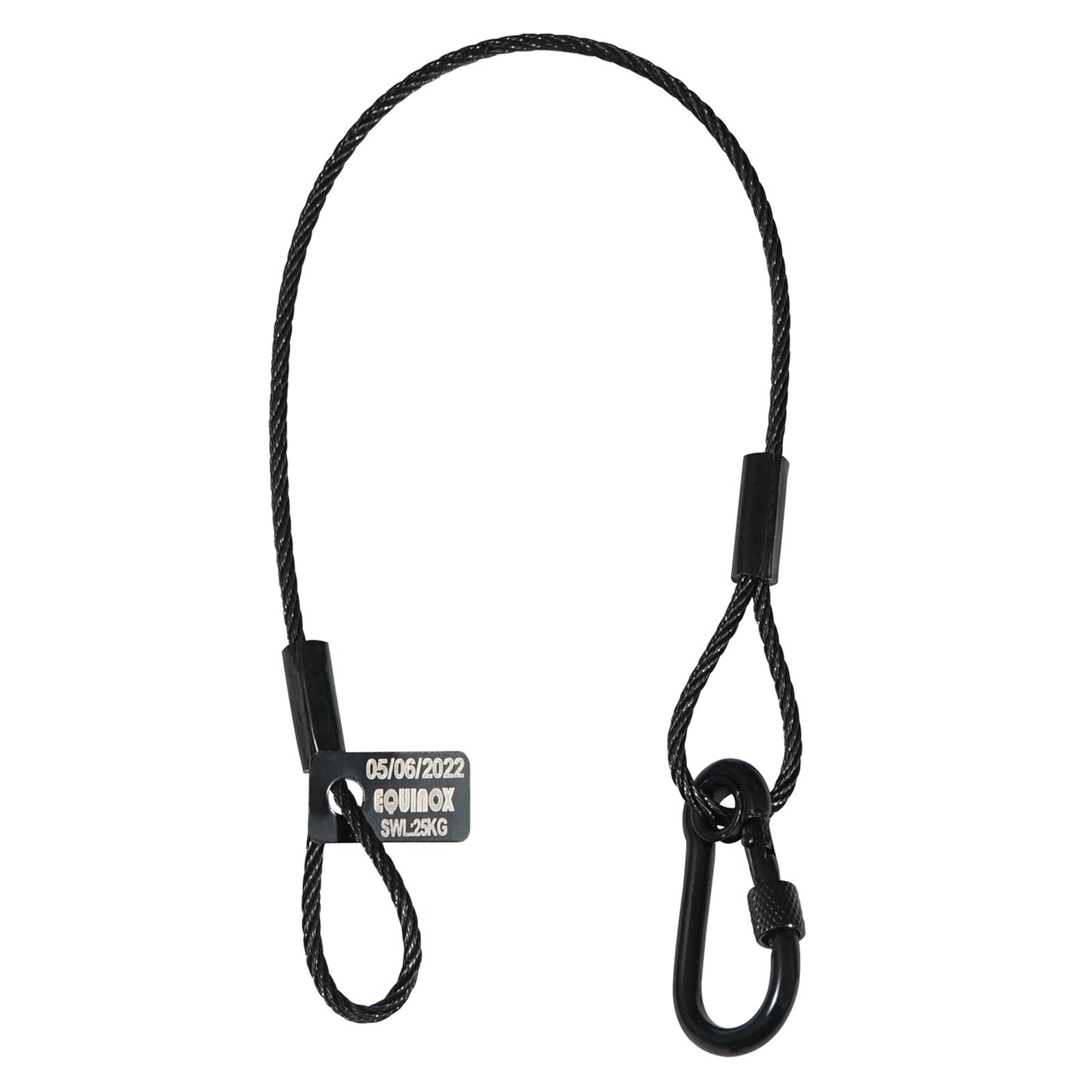 Equinox 35cm Black Stainless Steel Safety Wire 25kg - Main View
