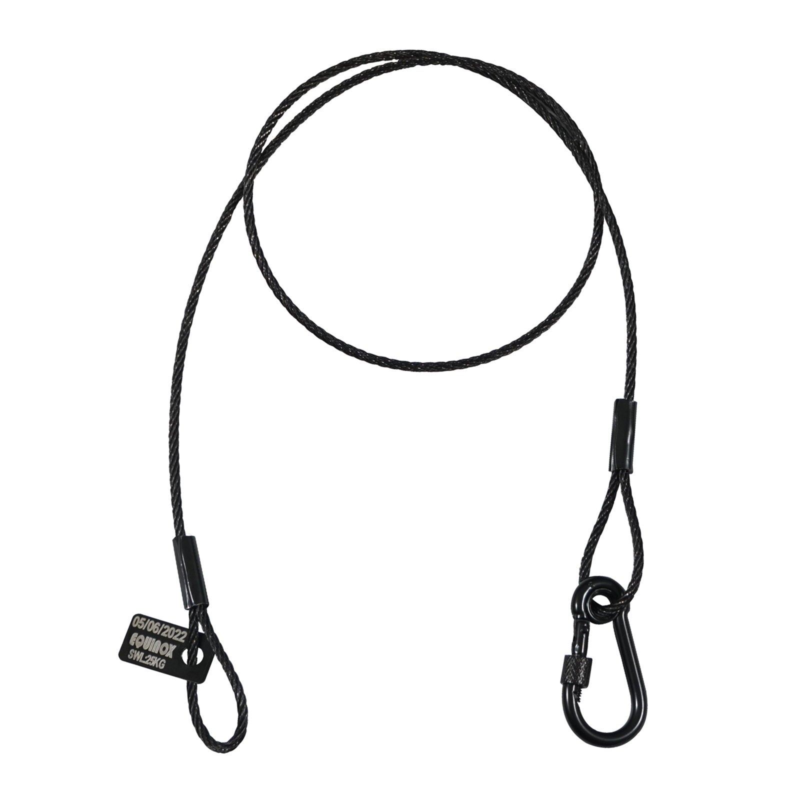 Equinox 75cm Black Stainless Steel Safety Wire 25kg - Alternate View 1