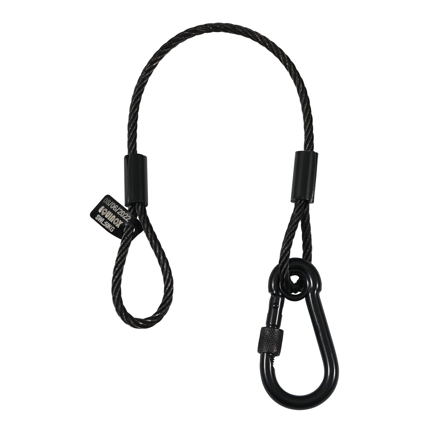 Equinox 35cm Black Stainless Steel Safety Wire 50kg - Alternate View 1