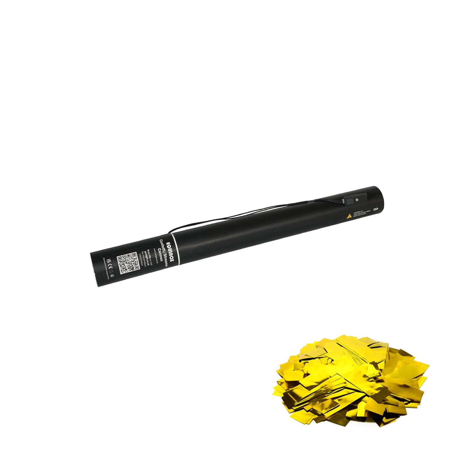 Equinox Electric Confetti Cannon 50cm Gold Metallic - Main View