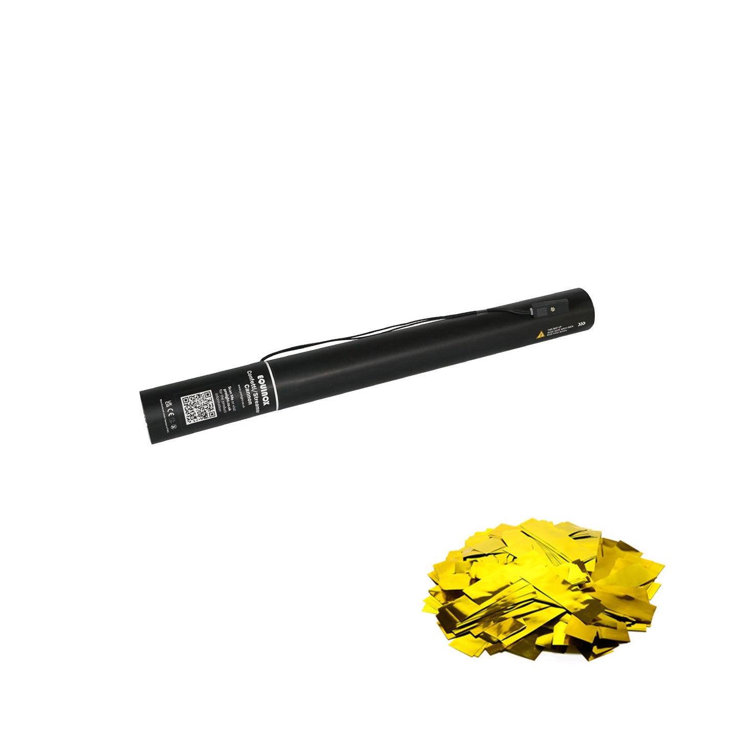 Equinox Electric Confetti Cannon 50cm Gold Metallic - Main View