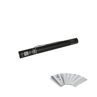 Equinox Electric Confetti Cannon 50cm White and Silver Metallic - Main View
