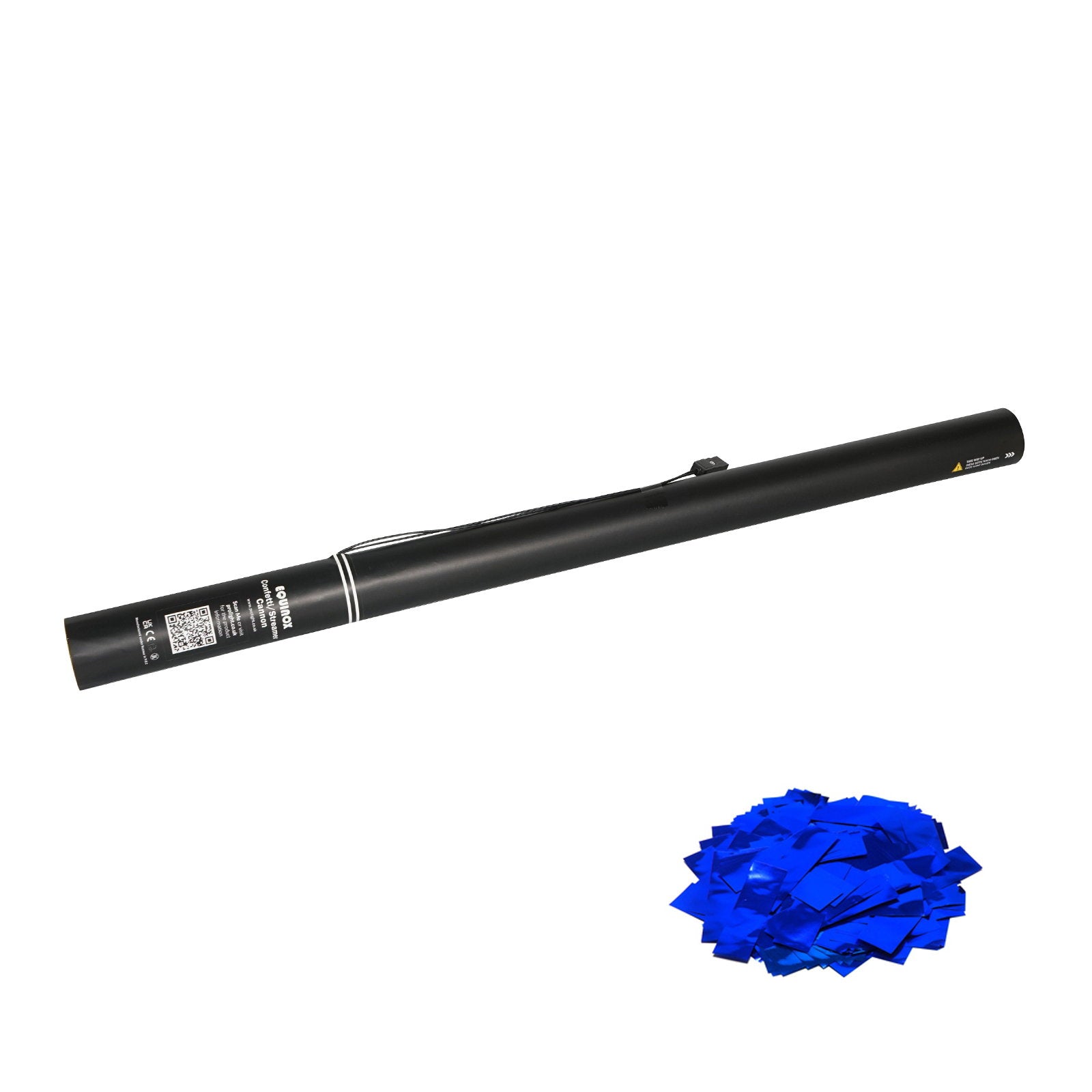 Equinox Electric Confetti Cannon 80cm Blue Metallic - Main View