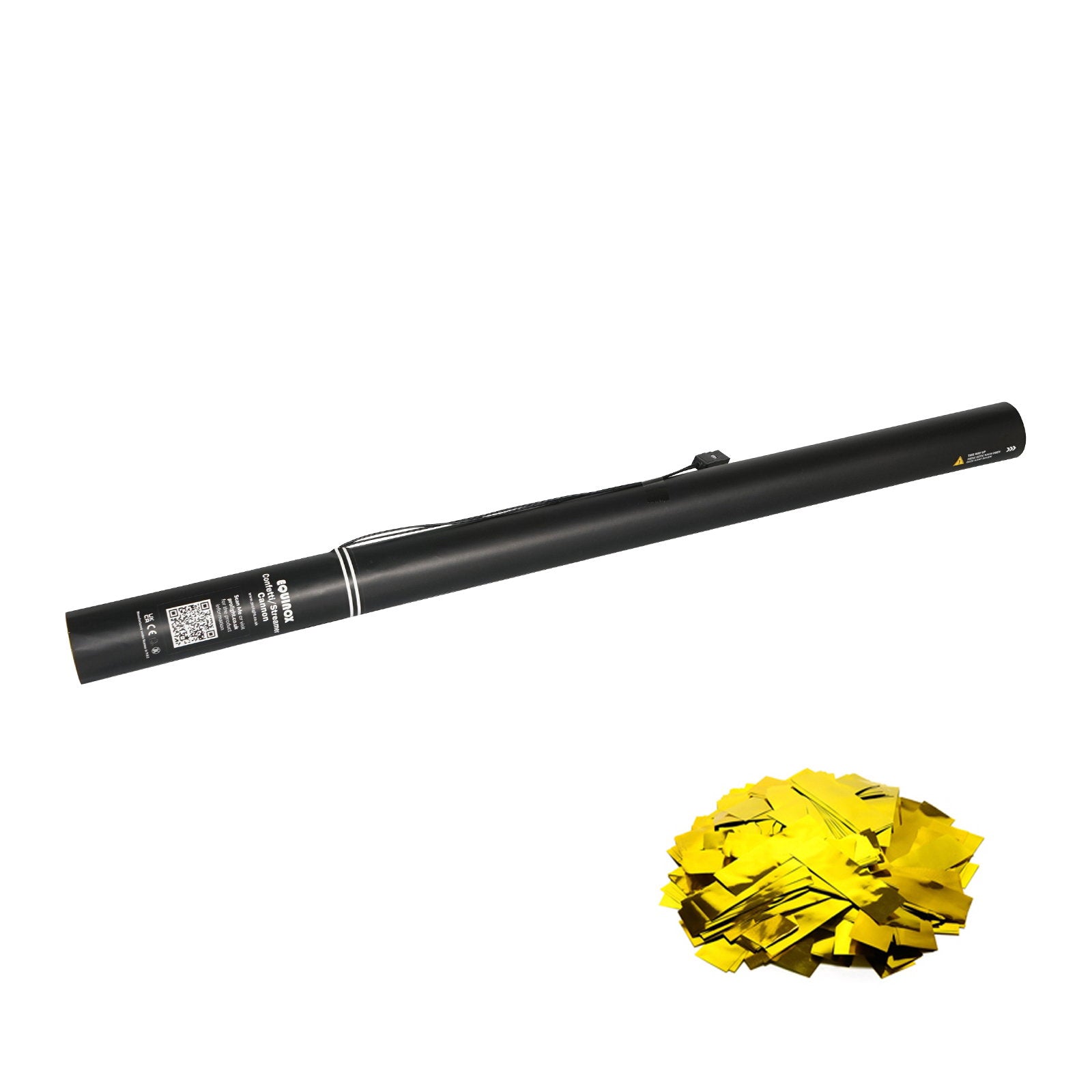 Equinox Electric Confetti Cannon 80cm Gold Metallic - Main View