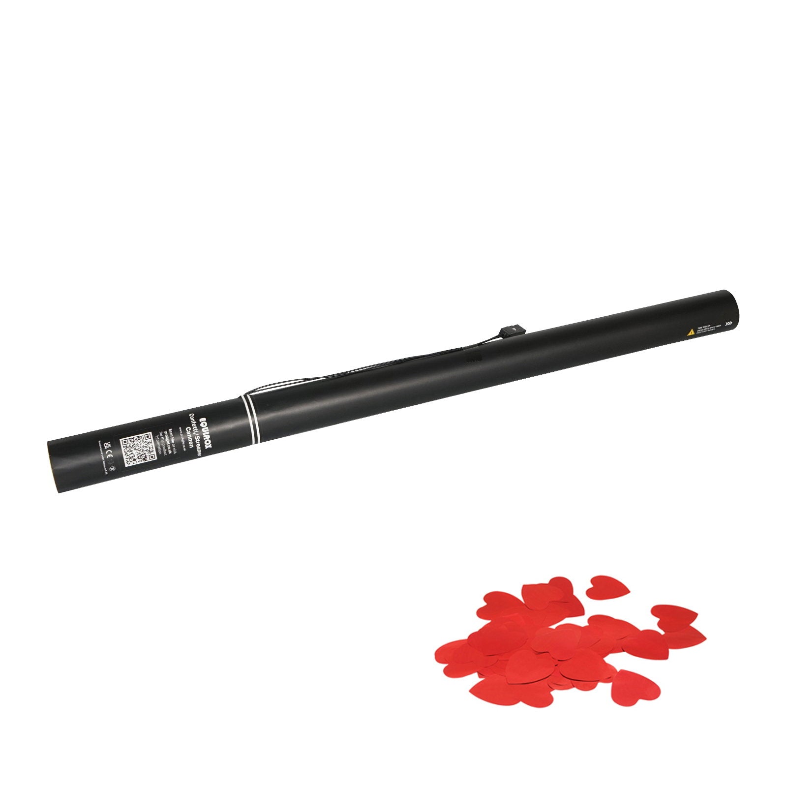 Equinox Electric Confetti Cannon 80cm Red Hearts - Main View