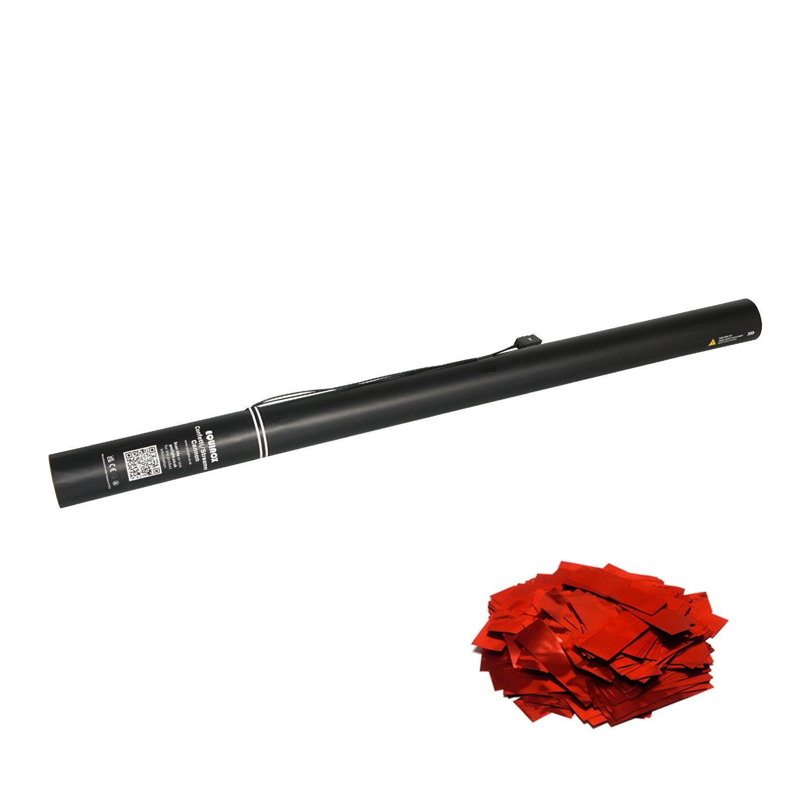 Equinox Electric Confetti Cannon 80cm Red Metallic - Main View