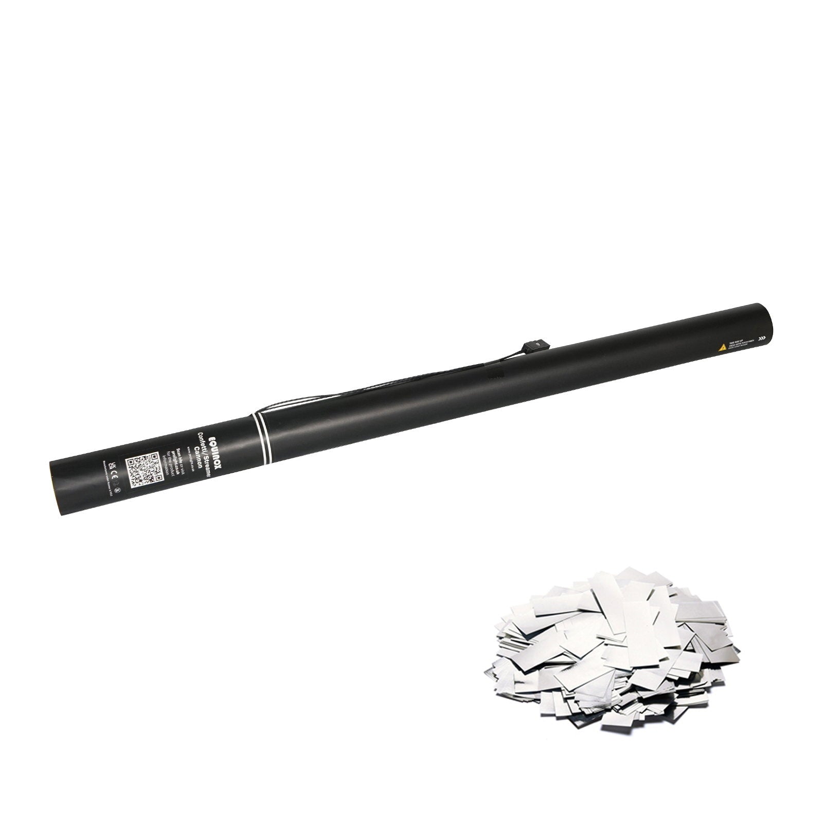 Equinox Electric Confetti Cannon 80cm Silver Metallic - Main View