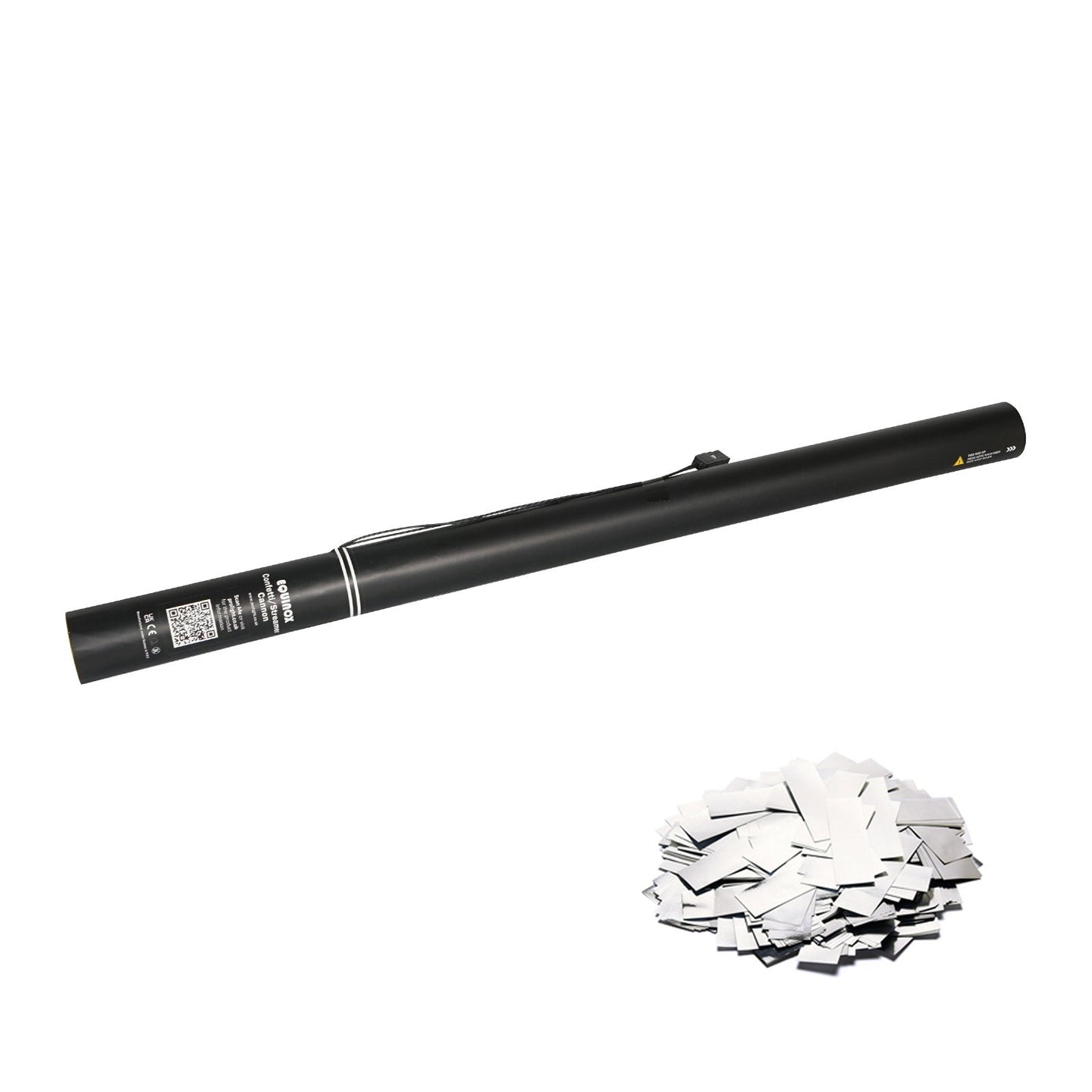 Equinox Electric Confetti Cannon 80cm Silver Metallic - Main View