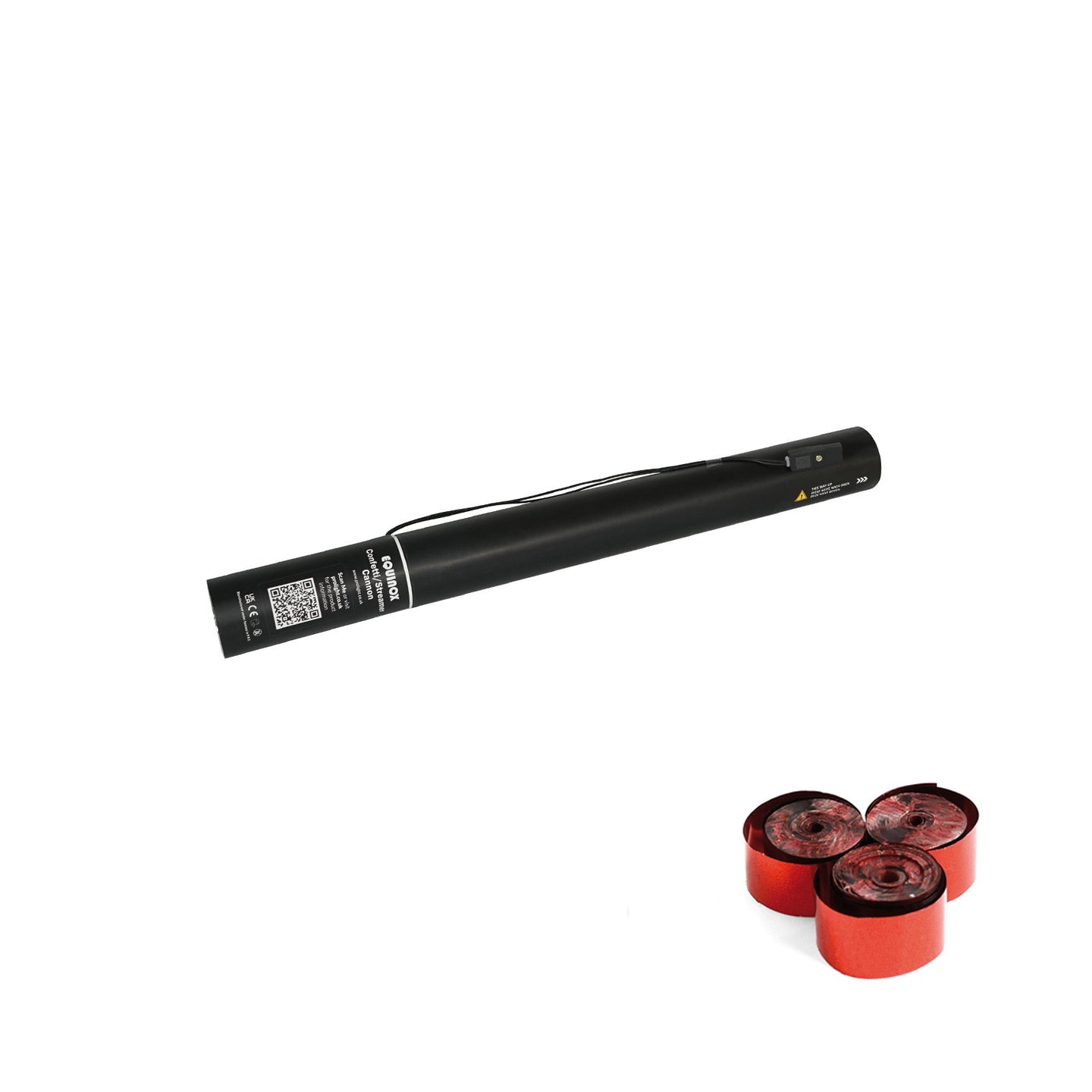 Equinox Electric Streamer Cannon 50cm Red Metallic - Main View