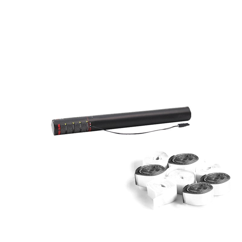 Equinox Electric Streamer Cannon 50cm White and Silver Metallic - Main View