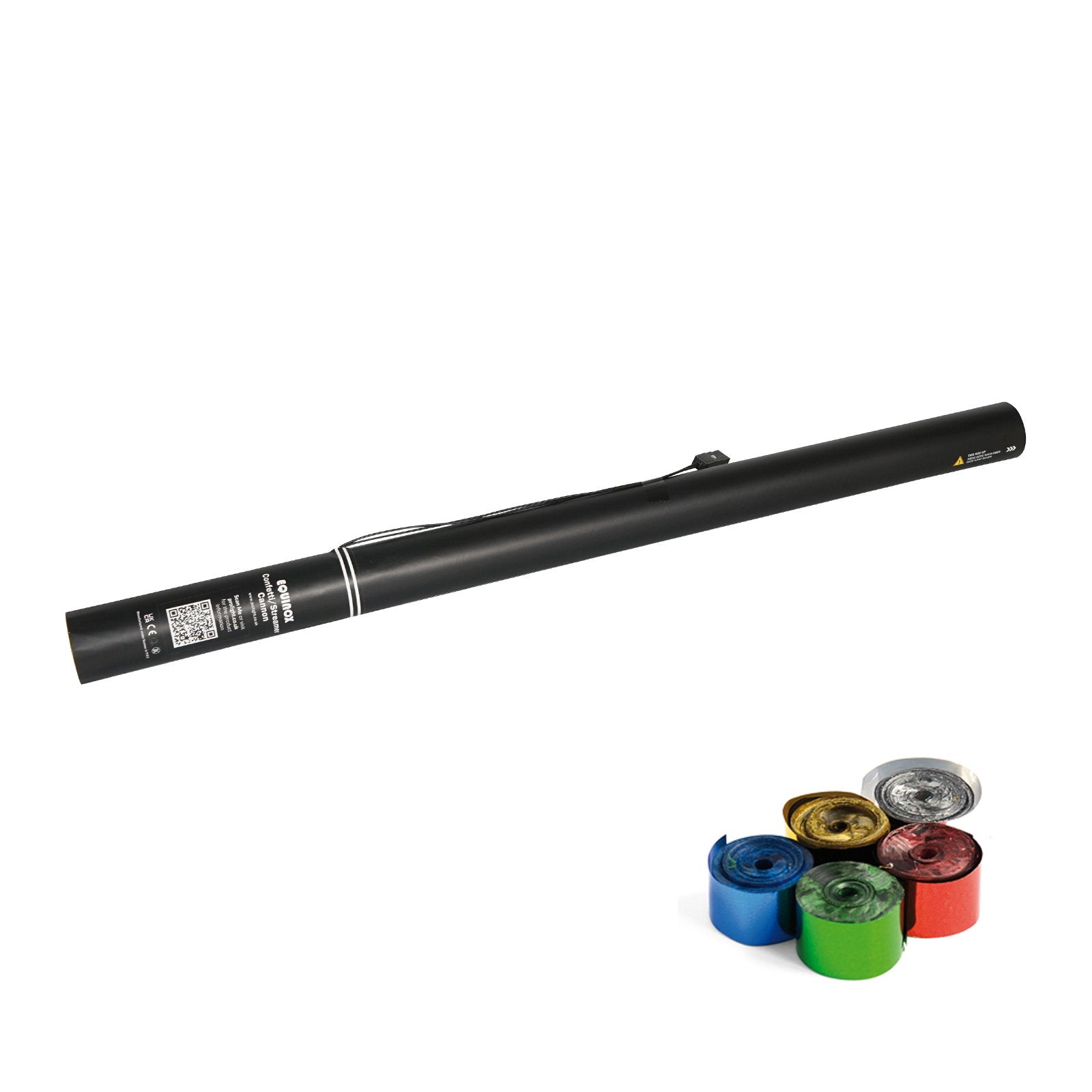 Equinox Electric Streamer Cannon 80cm Multicoloured Metallic - Main View