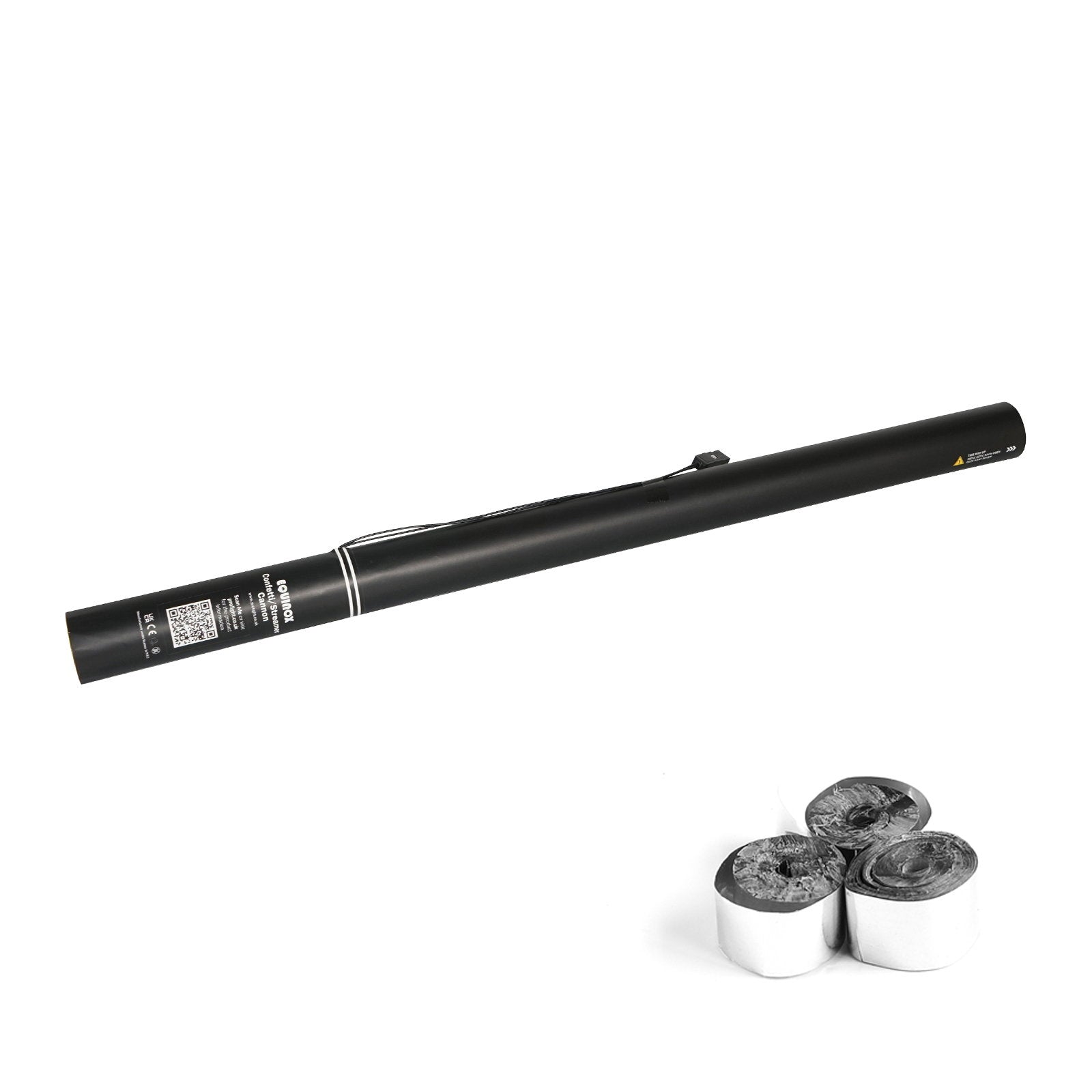 Equinox Electric Streamer Cannon 80cm Silver Metallic - Main View