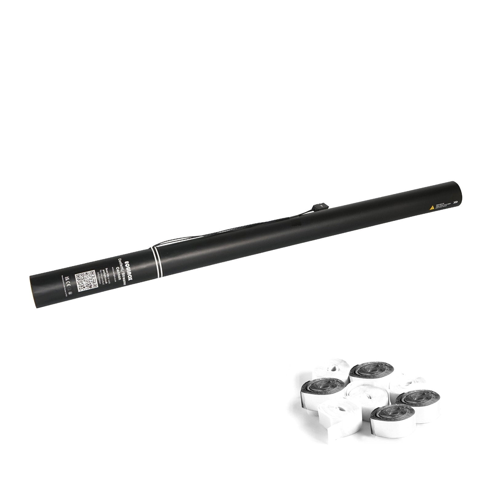 Equinox Electric Streamer Cannon 80cm White and Silver Metallic - Main View