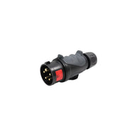 PCE 16A 415V 3P+N+E Black Plug (0153-6x) - Main View