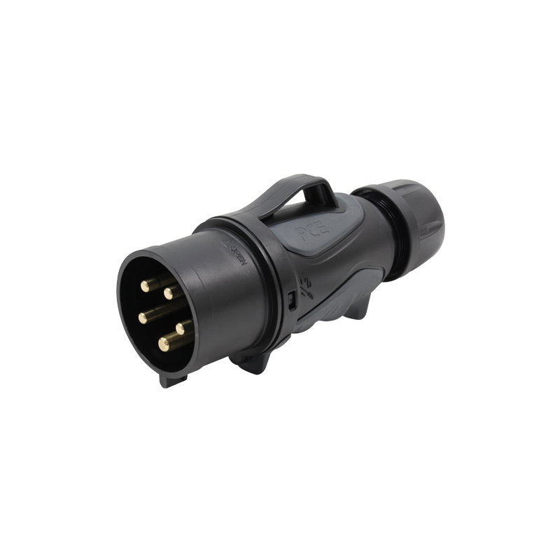 PCE 32A 415V 3P+N+E Black Plug (0253-6x) - Main View