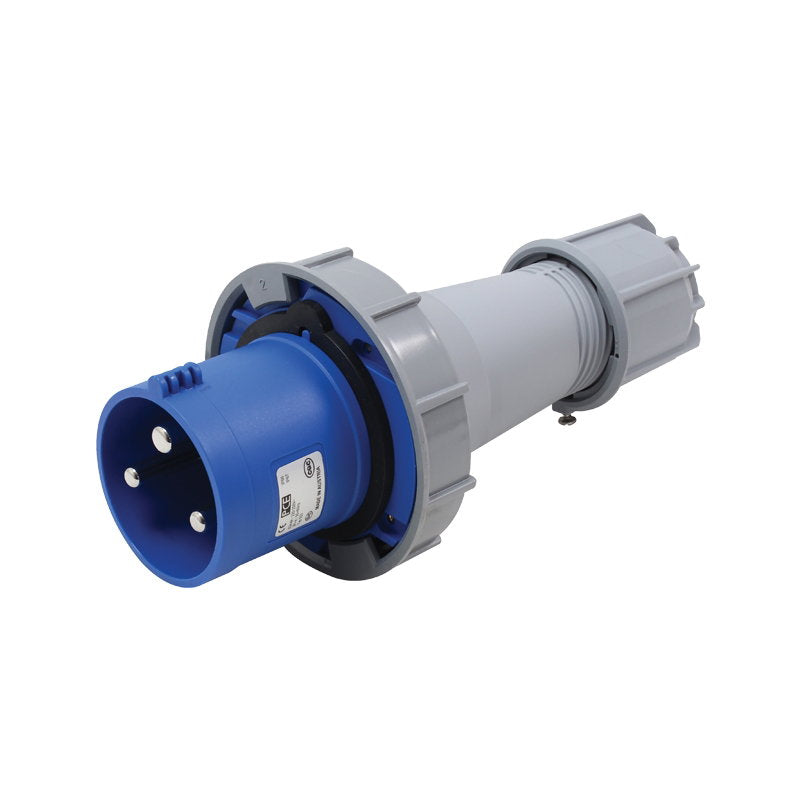 PCE 63A 230V 2P+E Plug (033-6) - Alternate View 1