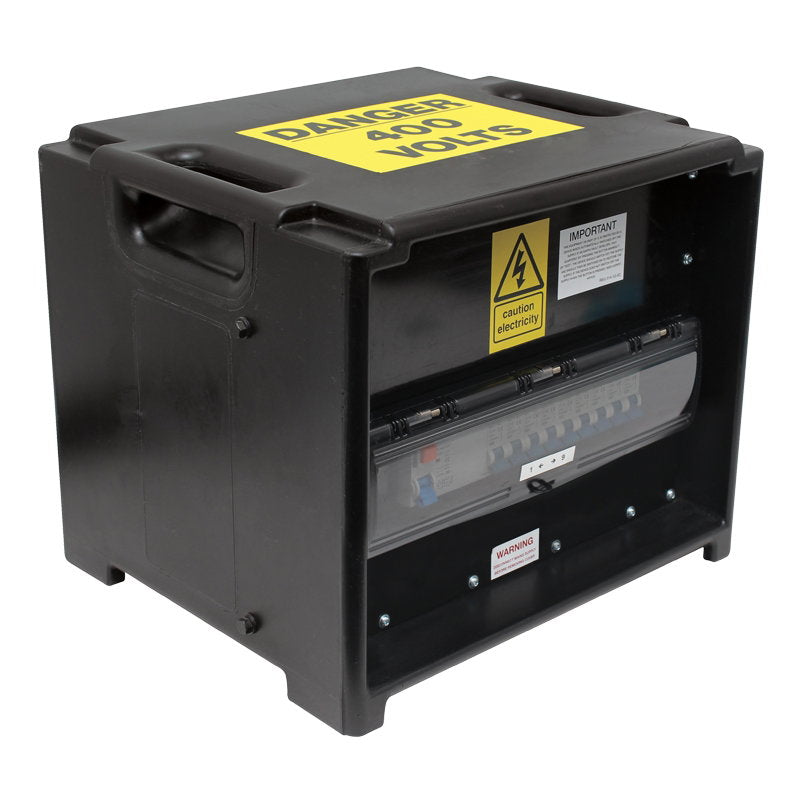 PCE MERZ Distribution Box 63A 3PH to 32A/16A RCD/MCB (A81) - Alternate View 1