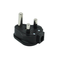 Masterplug 15A HD Round Pin Mains Plug Black (HDPT15B) - Main View