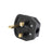 Masterplug 13A HD Mains Plug Black (7B) - Main View