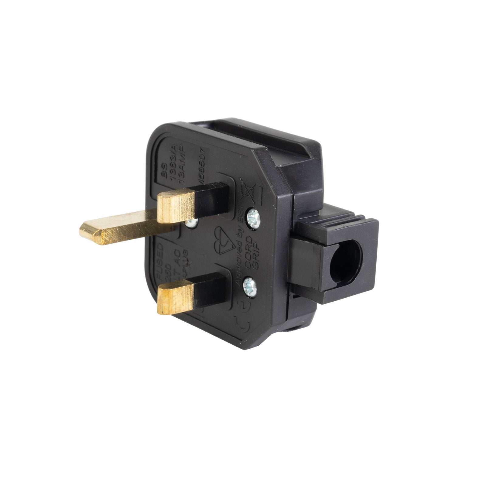 Masterplug 13A HD Mains Plug Black (HDPT13B) - Main View