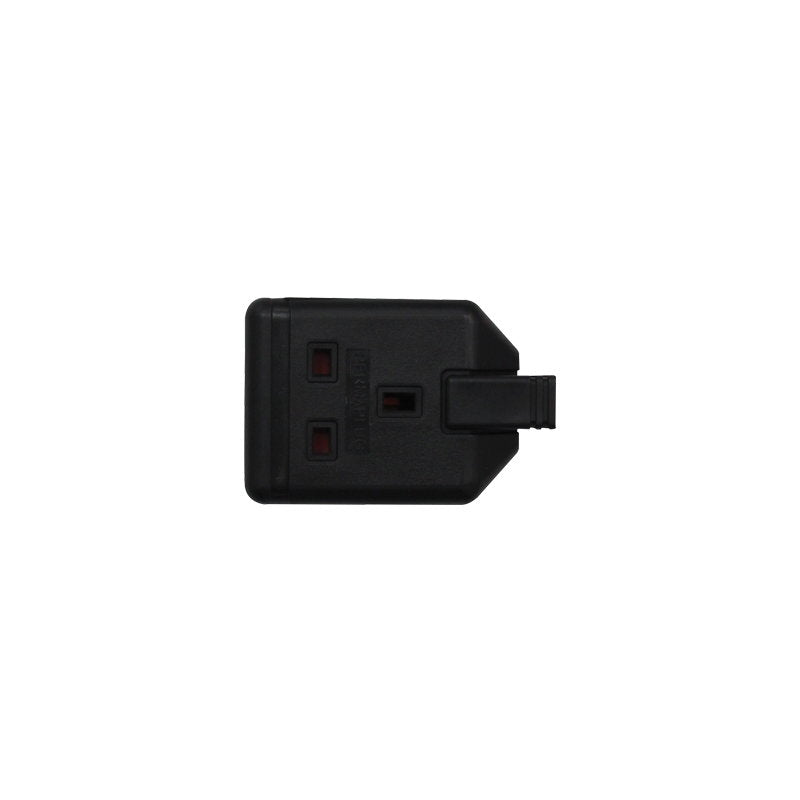 Masterplug 1 Gang 13A HD Mains Socket Black (ELS13B) - Alternate View 1