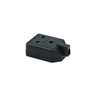 Masterplug 1 Gang 15A HD Round Pin Mains Socket Black (ELS15B) - Alternate View 1