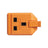 Masterplug 1 Gang 13A HD Mains Socket Orange (ELS13O) - Alternate View 3
