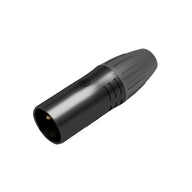 Seetronic 3-Pin Male XLR IP65 Black SCWM3-B - Main View
