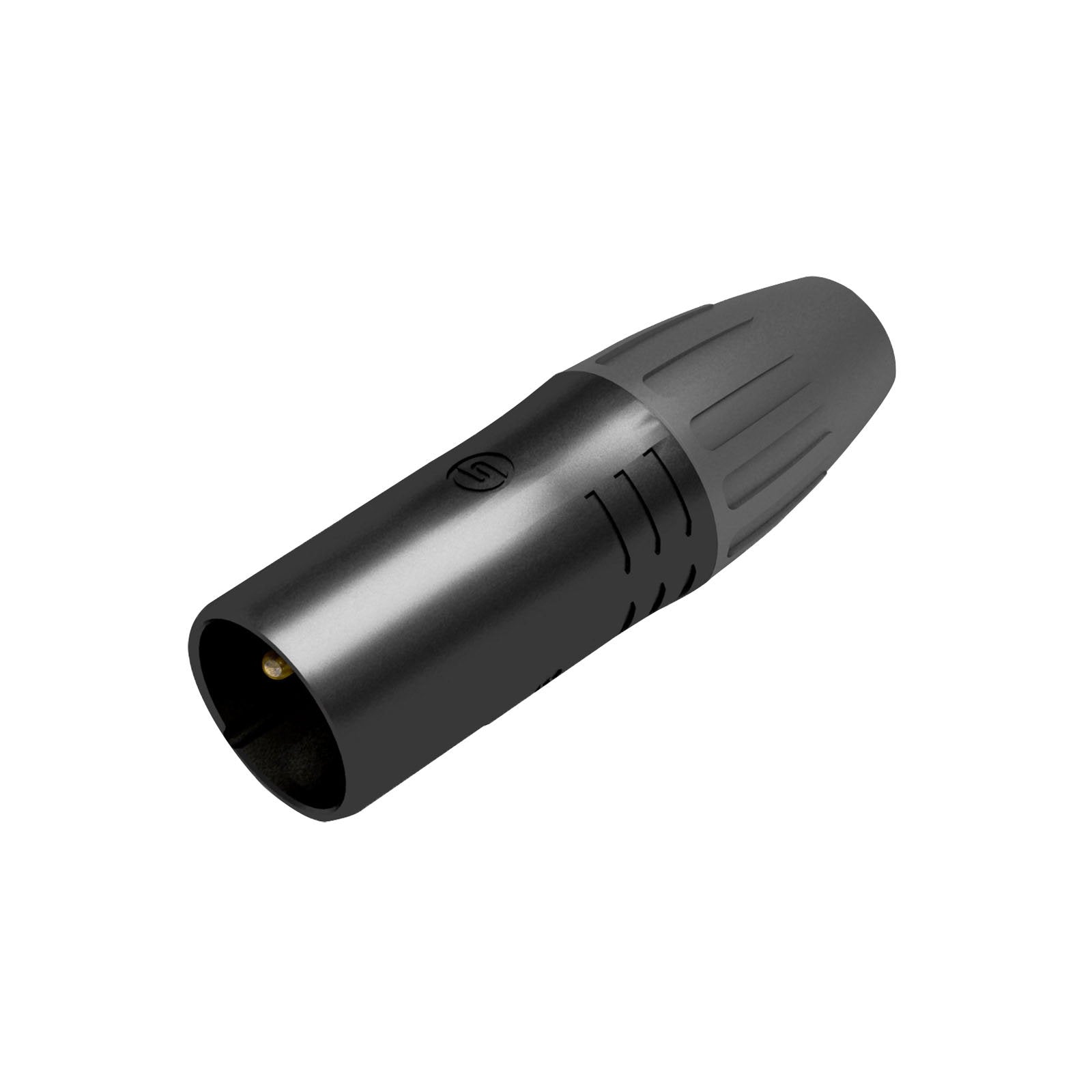 Seetronic 3-Pin Male XLR IP65 Black SCWM3-B - Main View