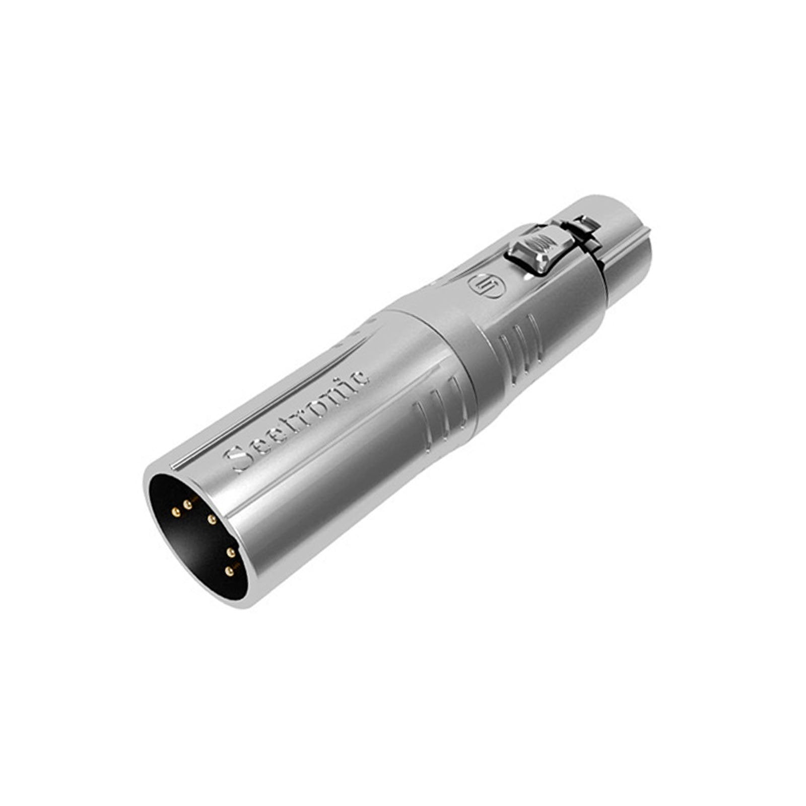 Seetronic XLR DMX Adaptor 5-Pin Male to 3-Pin Female MA5M3F - Main View