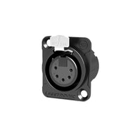 Seetronic XLR 5-Pin Chassis Socket Black (MK5F2C-B) - Main View