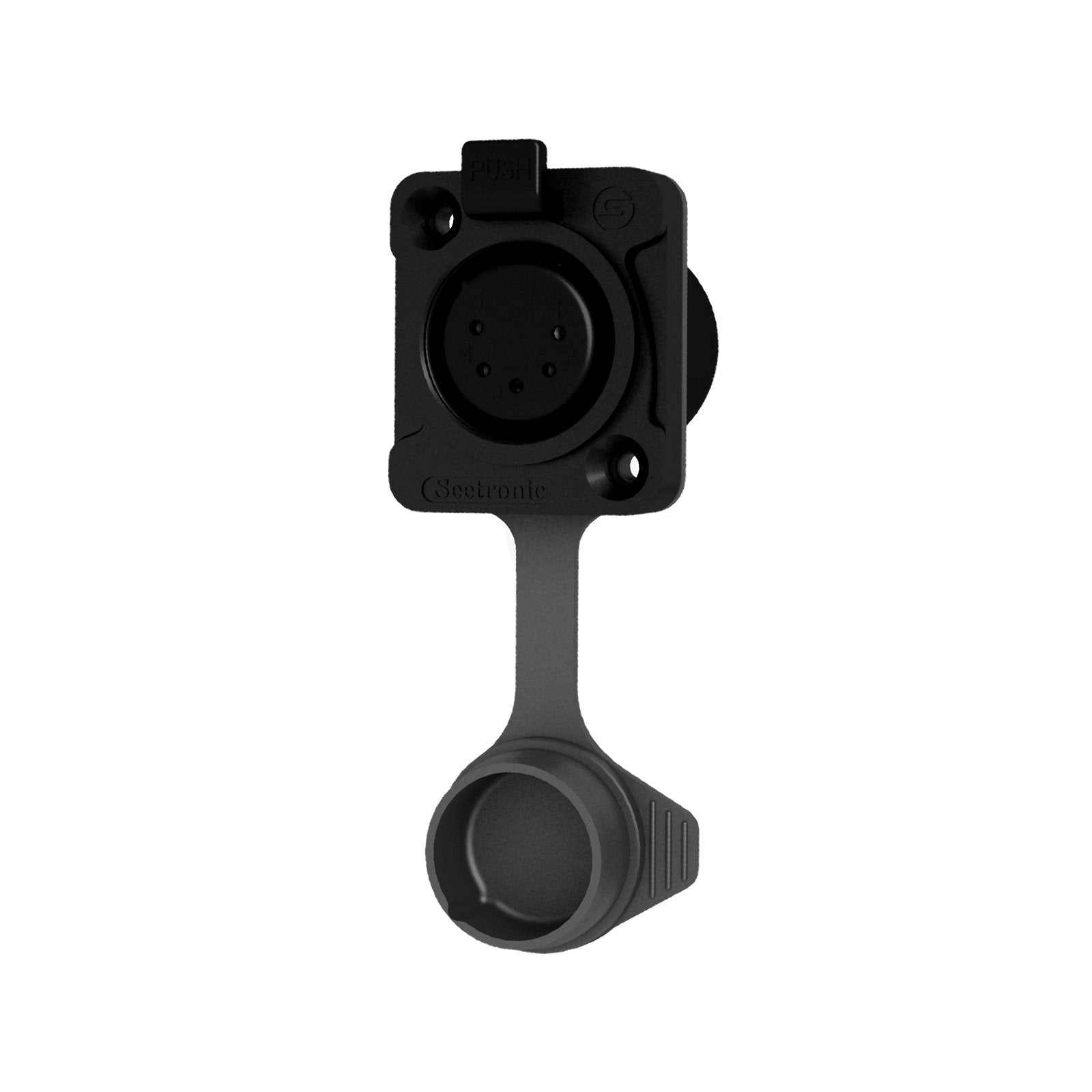 Seetronic XLR IP65 5-Pin Chassis Socket Black (K5F2C-W-B-01) - Main View