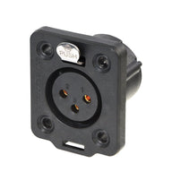 Neutrik XLR 3-pin Female Chassis Socket NC3FDX-TOP - Main View
