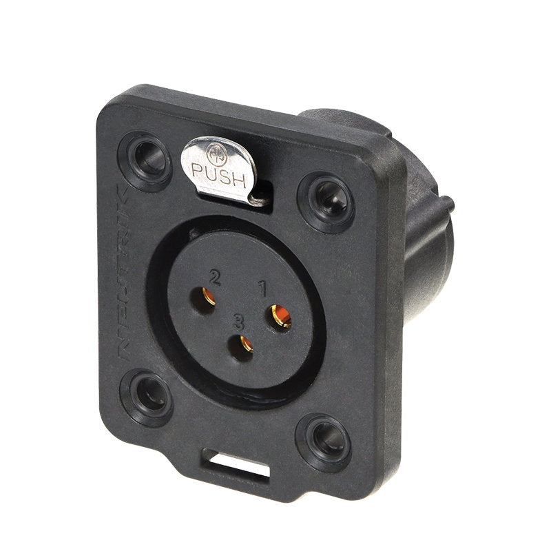 Neutrik XLR 3-pin Female Chassis Socket NC3FDX-TOP - Main View